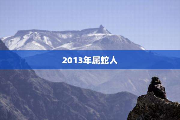 2013年属蛇人