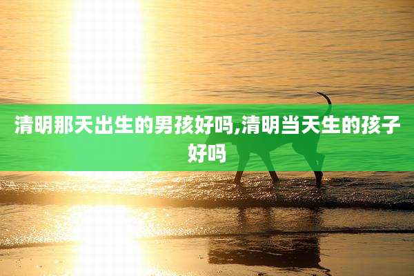 清明那天出生的男孩好吗,清明当天生的孩子好吗