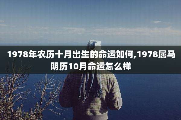 1978年农历十月出生的命运如何,1978属马阴历10月命运怎么样