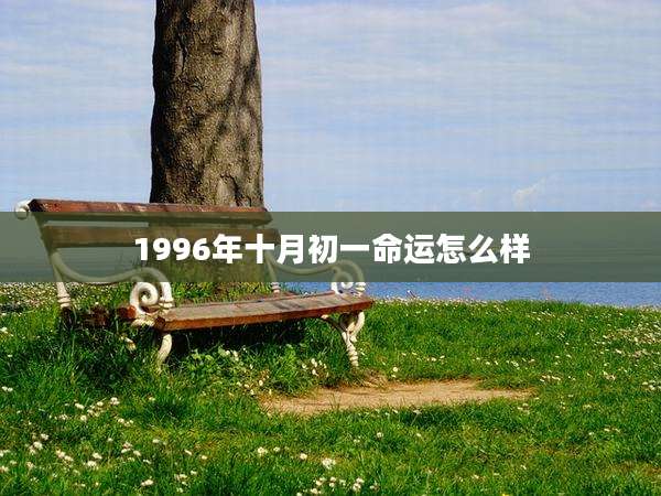 1996年十月初一命运怎么样