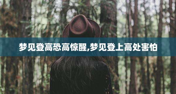 梦见登高恐高惊醒,梦见登上高处害怕