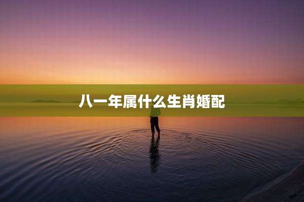 八一年属什么生肖婚配