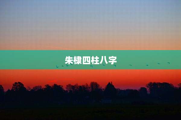 朱棣四柱八字