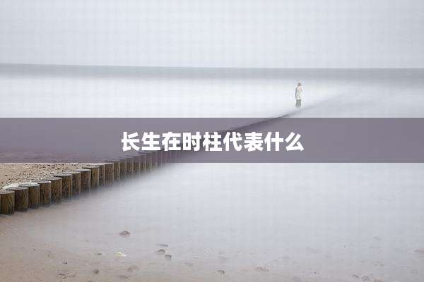 长生在时柱代表什么