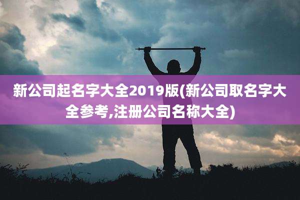 新公司起名字大全2019版(新公司取名字大全参考,注册公司名称大全)