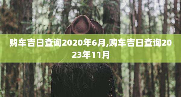 购车吉日查询2020年6月,购车吉日查询2023年11月