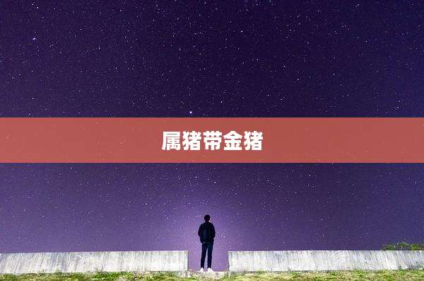 属猪带金猪