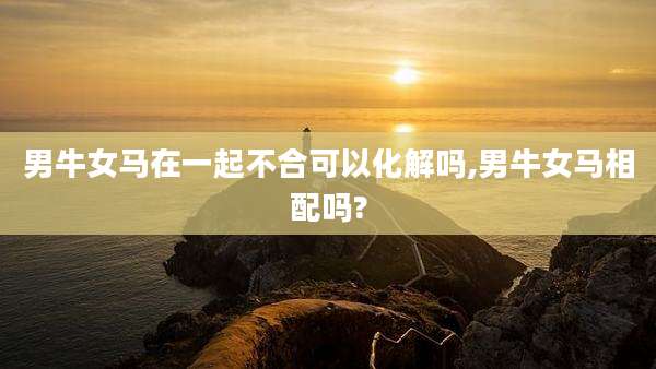 男牛女马在一起不合可以化解吗,男牛女马相配吗?