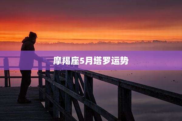 摩羯座5月塔罗运势