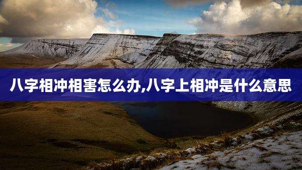 八字相冲相害怎么办,八字上相冲是什么意思