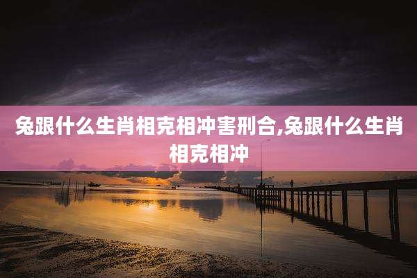 兔跟什么生肖相克相冲害刑合,兔跟什么生肖相克相冲