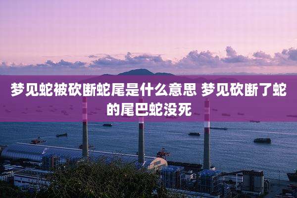 梦见蛇被砍断蛇尾是什么意思 梦见砍断了蛇的尾巴蛇没死
