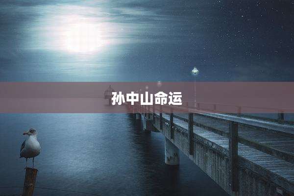 孙中山命运