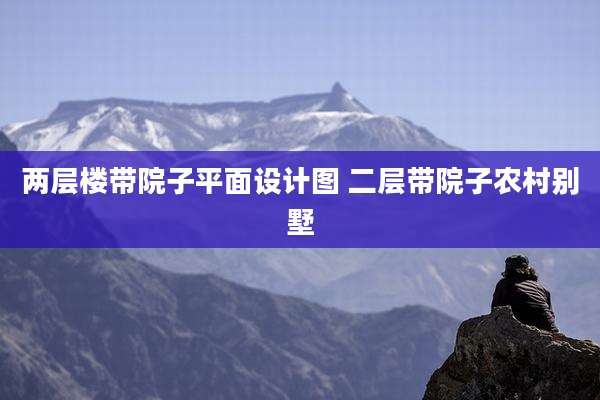 两层楼带院子平面设计图 二层带院子农村别墅