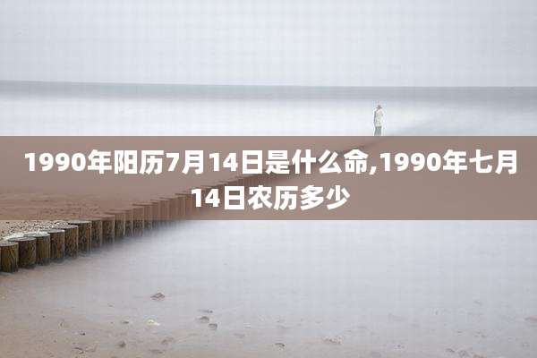 1990年阳历7月14日是什么命,1990年七月14日农历多少