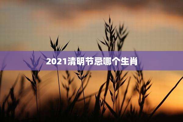 2021清明节忌哪个生肖