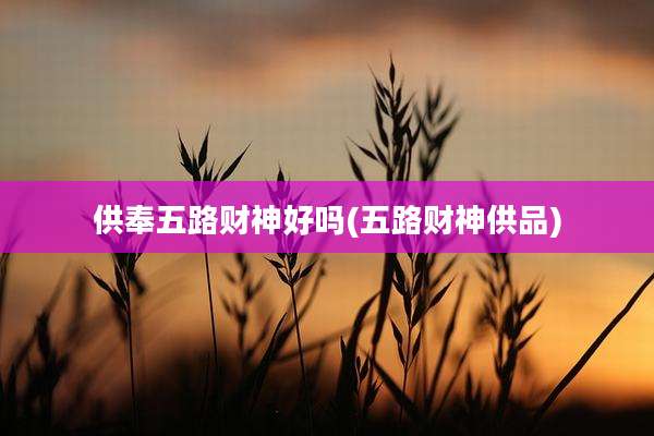 供奉五路财神好吗(五路财神供品)