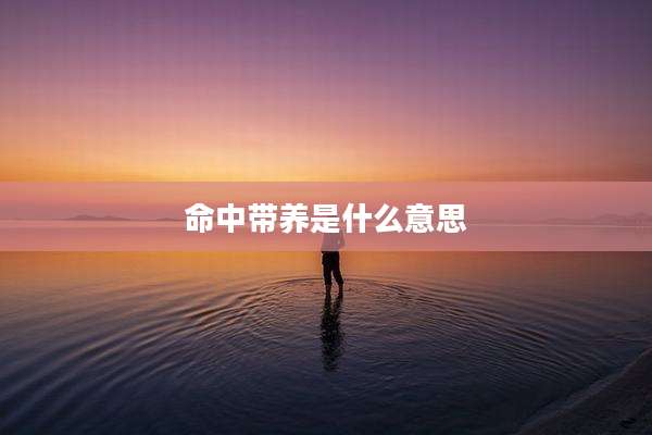 命中带养是什么意思