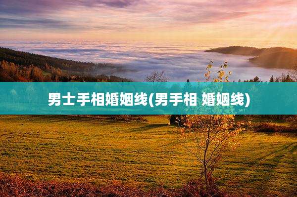 男士手相婚姻线(男手相 婚姻线)