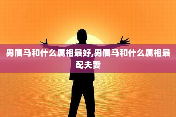 男属马和什么属相最好,男属马和什么属相最配夫妻