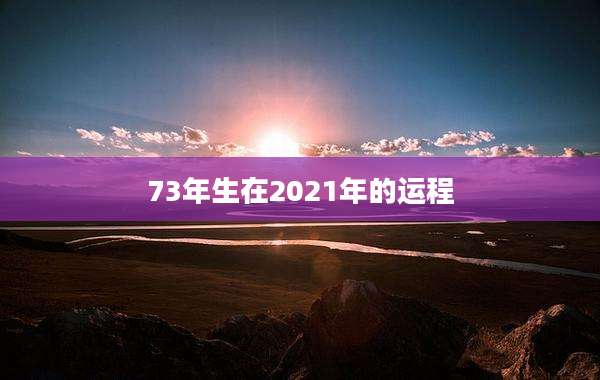73年生在2021年的运程