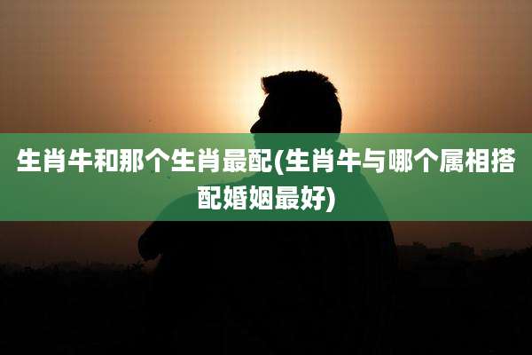 生肖牛和那个生肖最配(生肖牛与哪个属相搭配婚姻最好)