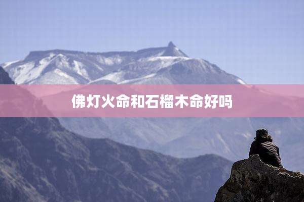 佛灯火命和石榴木命好吗