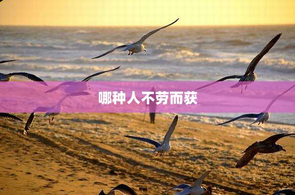 哪种人不劳而获