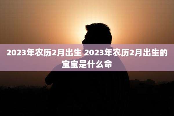 2023年农历2月出生 2023年农历2月出生的宝宝是什么命