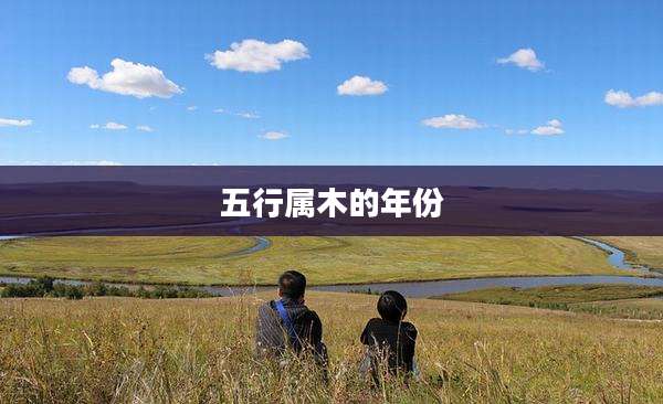 五行属木的年份