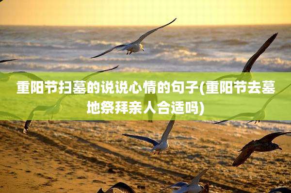 重阳节扫墓的说说心情的句子(重阳节去墓地祭拜亲人合适吗)