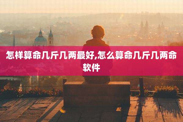 怎样算命几斤几两最好,怎么算命几斤几两命软件