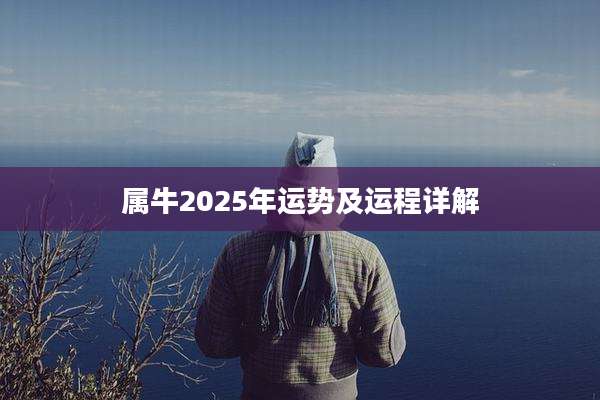 属牛2025年运势及运程详解