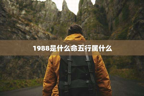 1988是什么命五行属什么