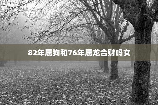 82年属狗和76年属龙合财吗女