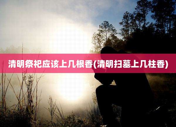 清明祭祀应该上几根香(清明扫墓上几柱香)