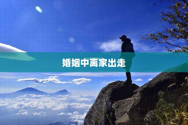 婚姻中离家出走