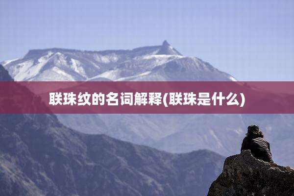 联珠纹的名词解释(联珠是什么)