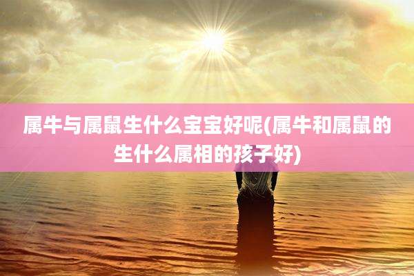 属牛与属鼠生什么宝宝好呢(属牛和属鼠的生什么属相的孩子好)