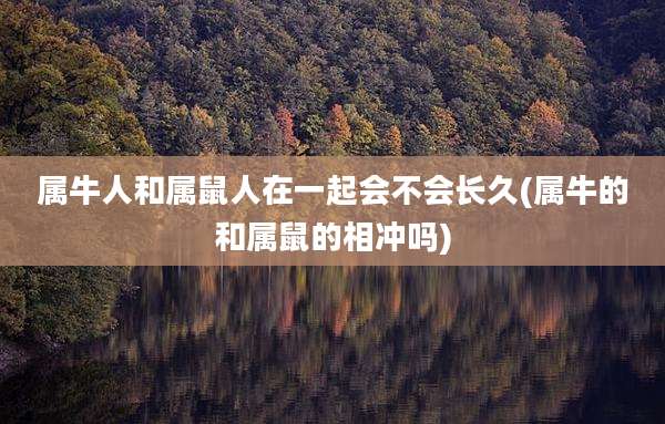 属牛人和属鼠人在一起会不会长久(属牛的和属鼠的相冲吗)