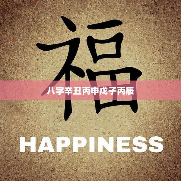 八字辛丑丙申戊子丙辰