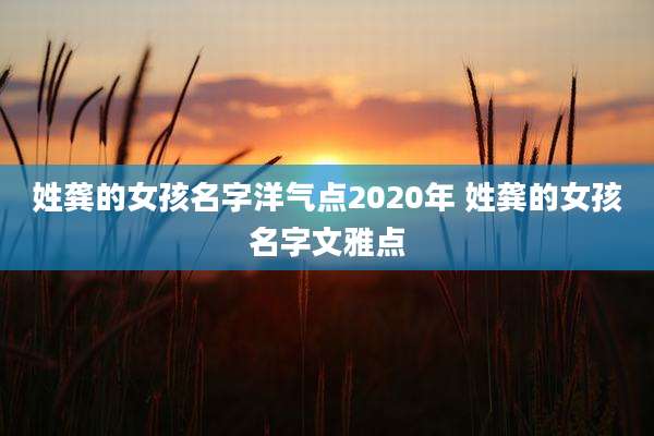 姓龚的女孩名字洋气点2020年 姓龚的女孩名字文雅点