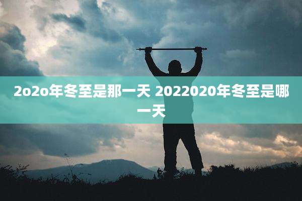 2o2o年冬至是那一天 2022020年冬至是哪一天