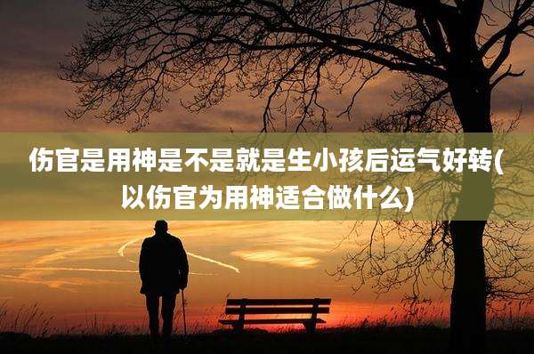伤官是用神是不是就是生小孩后运气好转(以伤官为用神适合做什么)