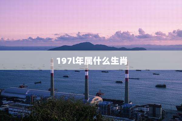 197l年属什么生肖