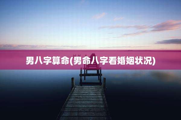 男八字算命(男命八字看婚姻状况)