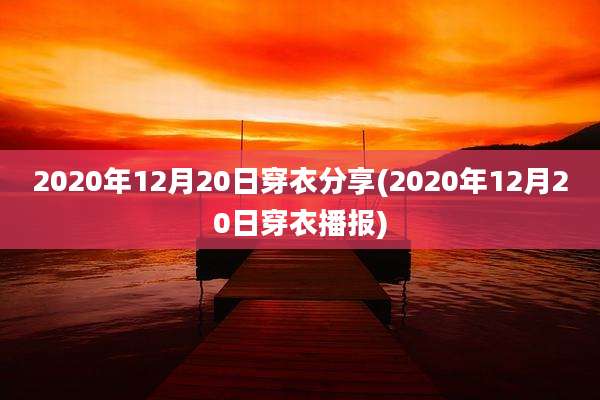 2020年12月20日穿衣分享(2020年12月20日穿衣播报)