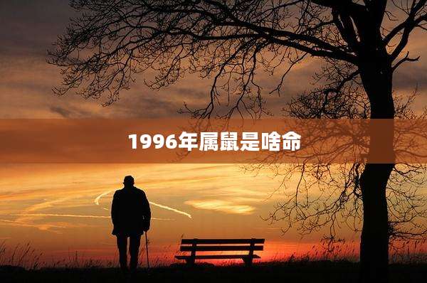 1996年属鼠是啥命