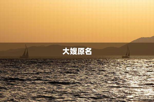 大嫂原名