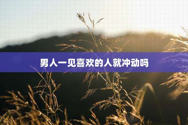 男人一见喜欢的人就冲动吗